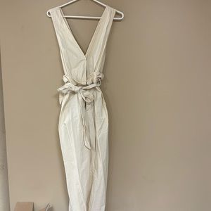 Free People jumpsuit, cream, size M